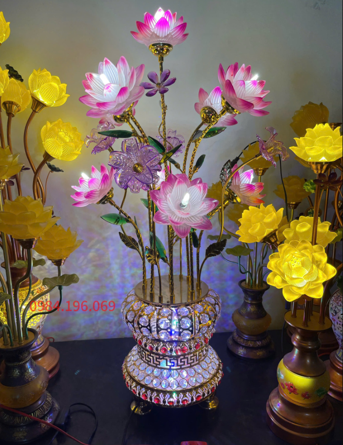 Đèn Thờ Lưu Ly Thân Cổ Cao Cấp 2.png